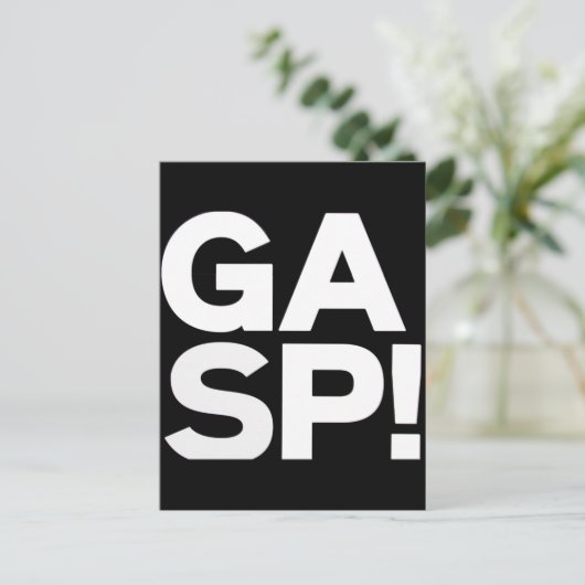 Carte Postale gaffe ! (Debout devant)