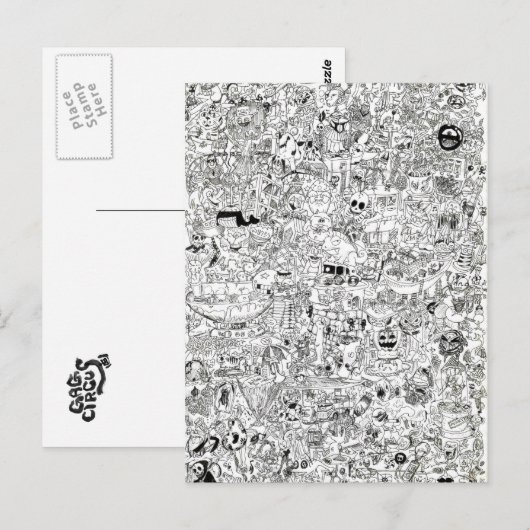 Carte postale Gag-Circus (Devant / Derrière)