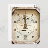 Carte Postale GAGE DE CARBURANT vintage (Devant / Derrière)