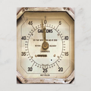 Carte Postale GAGE DE CARBURANT vintage