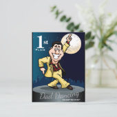 Carte Postale Gagnant de la danse drôle de Papa  (Debout devant)