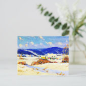 Carte Postale Gagnon - En hiver dans les Laurentides (Debout devant)