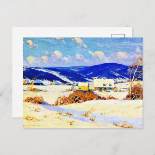 Carte Postale Gagnon - En hiver dans les Laurentides (Devant / Derrière)