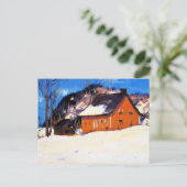 Carte Postale Gagnon - La Maison Rouge, l'art, (Debout devant)