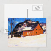Carte Postale Gagnon - La Maison Rouge, l'art, (Devant / Derrière)