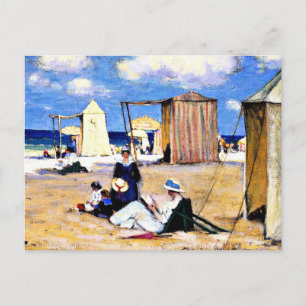 Carte Postale Gagnon - La plage de Dinard, art