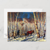 Carte Postale Gagnon - Mars dans les bois de bouleaux (Devant / Derrière)