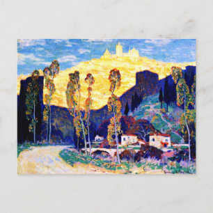Carte Postale Gagnon - Soir, Sienne - peinture célèbre