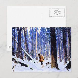 Carte Postale Gagnon - Trappeur dans les bois
