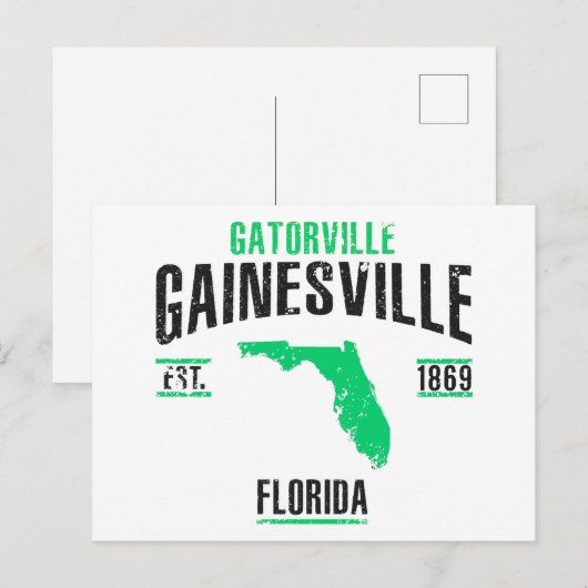 Carte Postale Gainesville (Devant / Derrière)