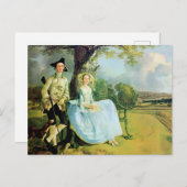 Carte Postale Gainsborough, Mr. and Mrs. Andrews, (Devant / Derrière)