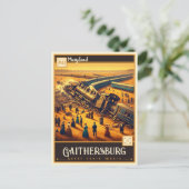 Carte Postale Gaithersburg, Maryland | VINTAGE (Debout devant)