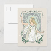 Carte Postale Galadriel Lumière de Valinor Graphique (Devant / Derrière)