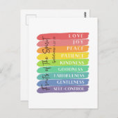 Carte Postale Galates 5:22-23 Fruit de l'Esprit (Devant / Derrière)