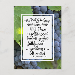 Carte Postale Galates 5:22-23 Le fruit de l'Esprit