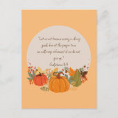 Carte Postale Galates 6:9 Récolte Automne Automne Chute Merci Ci (Devant)