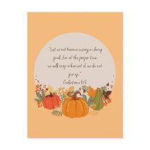 Galates 6:9 Récolte Automne Tombe Remerciements Ci