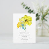 Carte Postale Galatians Fruit of the Spirit Scripture Hibiscus (Debout devant)