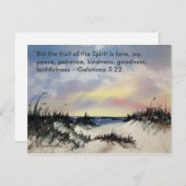 Carte Postale Galations 5:22 Bible Verse Postcard (Devant / Derrière)