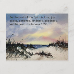 Carte Postale Galations 5:22 Bible Verse Postcard
