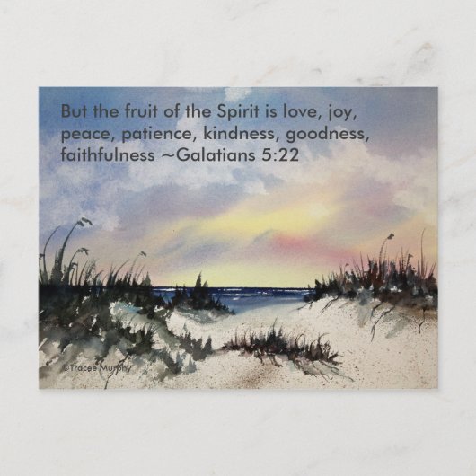 Carte Postale Galations 5:22 Bible Verse Postcard (Devant)