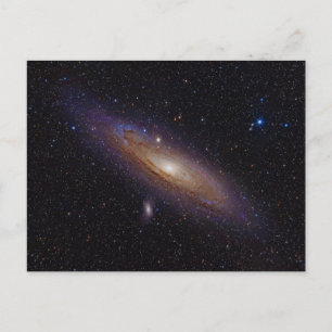 Carte Postale Galaxie Andromeda prise avec filtre Alpha hydrogèn