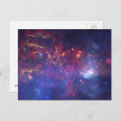 Carte Postale Galaxie brillante dans l'espace (Devant / Derrière)