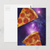 Carte Postale Galaxie de la pizza de chien (Devant / Derrière)