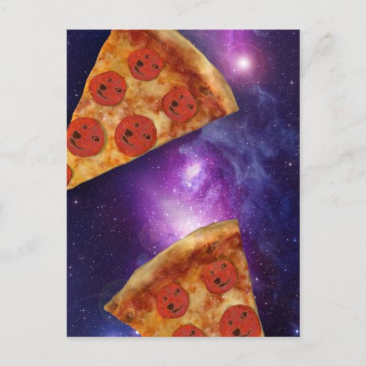 Carte Postale Galaxie de la pizza de chien (Devant)