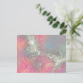Carte Postale Galaxie de pastel de nébuleuse de Starbabe (Debout devant)