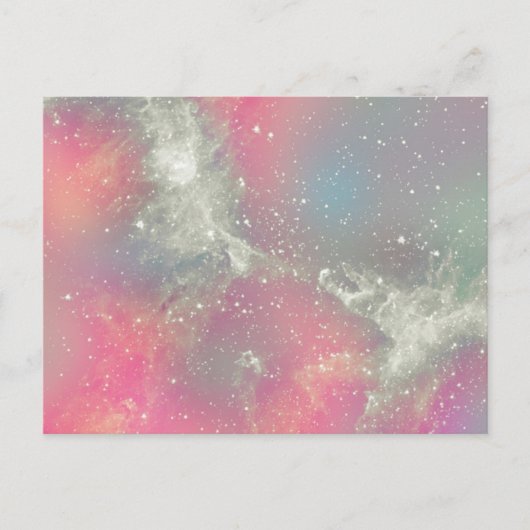 Carte Postale Galaxie de pastel de nébuleuse de Starbabe (Devant)