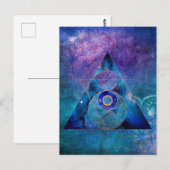 Carte Postale Galaxie Dharma Géométrie Sacrée (Devant / Derrière)