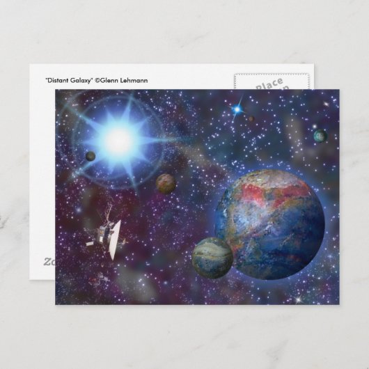 Carte Postale Galaxie lointaine (Devant / Derrière)