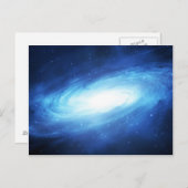 Carte Postale galaxie lumineuse (Devant / Derrière)