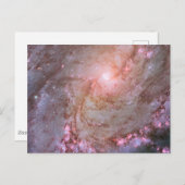 Carte Postale Galaxie spirale M83, en feu avec la formation d'ét (Devant / Derrière)