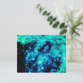 Carte Postale Galaxie turquoise (Debout devant)