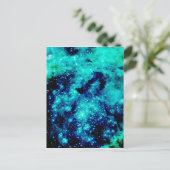 Carte Postale Galaxie turquoise (Debout devant)