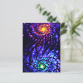 Carte Postale Galaxies colorées (Debout devant)