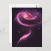 Carte Postale Galaxies roses (Devant / Derrière)