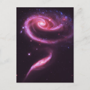 Carte Postale Galaxies roses