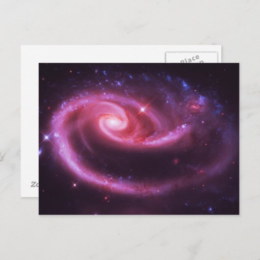 Carte Postale Galaxies roses (Devant / Derrière)