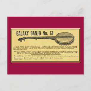 Carte postale Galaxy Banjo