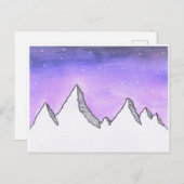 Carte postale Galaxy Mountain (Devant / Derrière)