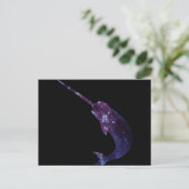 Carte Postale Galaxy Print Narwhal (Debout devant)