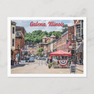 Carte Postale Galena, Illinois centre-ville photo