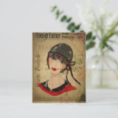 Carte Postale Galerie Art Déco Girl (Debout devant)