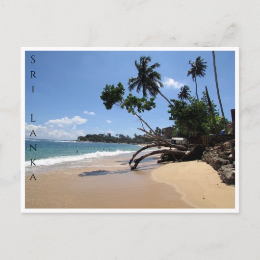 Carte Postale galerie de plage unawatuna (Devant)