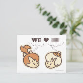 Carte Postale Galets et Bam Bam We Love (Debout devant)