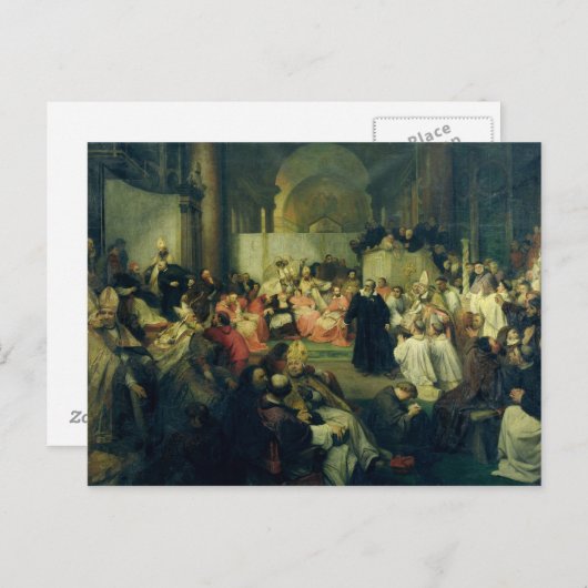 Carte Postale Galilée devant le Conseil, 1861 (Devant / Derrière)