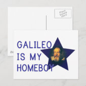 Carte Postale Galileo est mon Homeboy (Devant / Derrière)